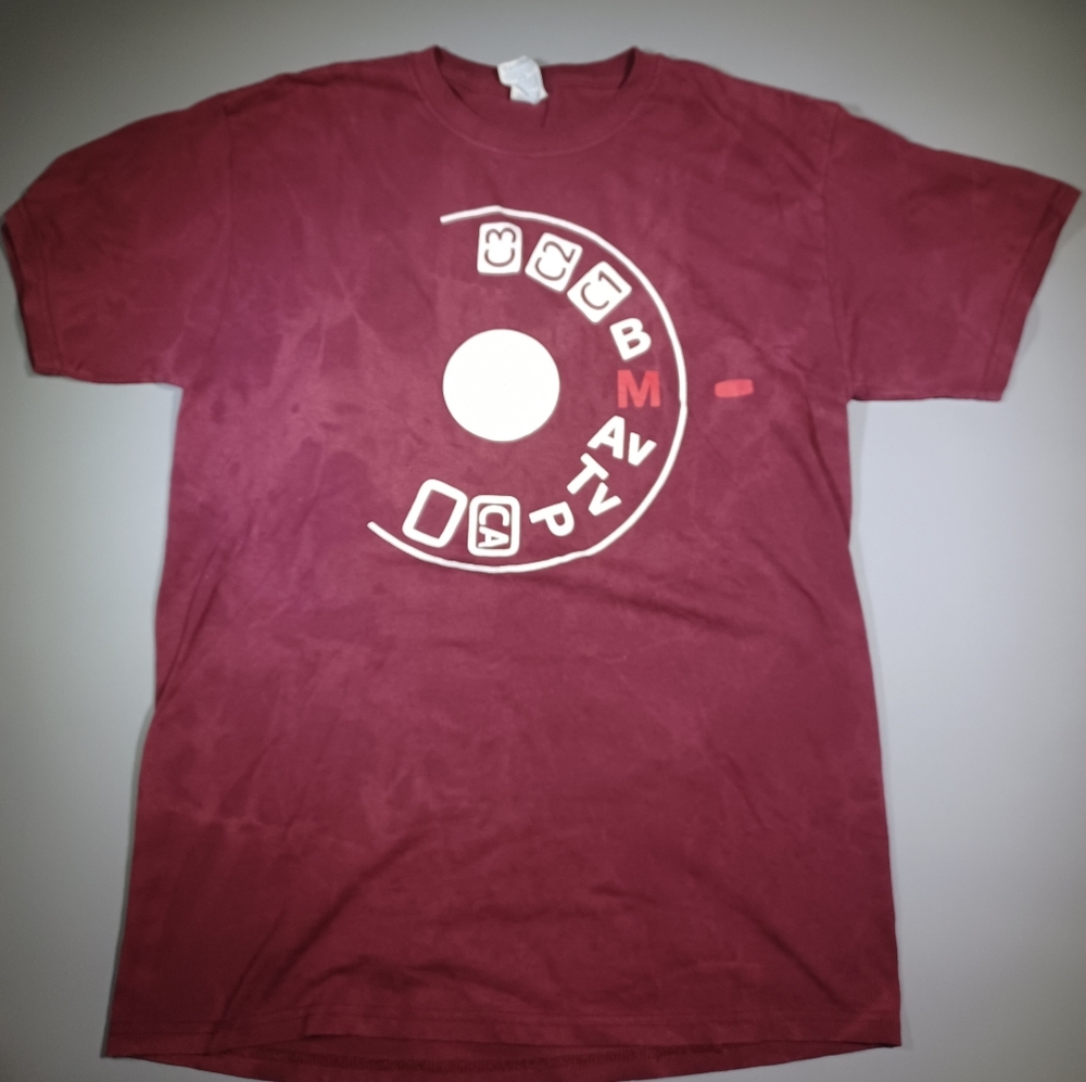 Bleached Camera Tee Size M